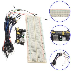 PCB Breadboard Kit with MB102 Power Supply and Jumper Cables - Image 9
