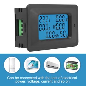 AC 6 in 1 Meter Voltage 110V-250V Current 20A Power Factor KWH Frequency - Image 13