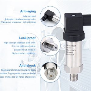 0 - 16 Bar Pressure Transducer 4-20ma 10-30Vdc DIN Plug 1/4" BSP - Image 5
