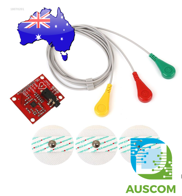 iHaospace ad8232 ECG Pulse Monitoring Measurement Sensor Module Kit for Arduino Monitor de frecuencia cardíaca 