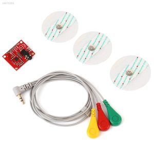Single Lead AD8232 Double Poles Pulse Heart Monitor ECG Sensor Arduino Kit - Image 10