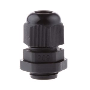 5 Pack PG9 Cable Gland Black Nylon Waterproof Strain Relief Cord Grip 4mm-8mm - Image 4