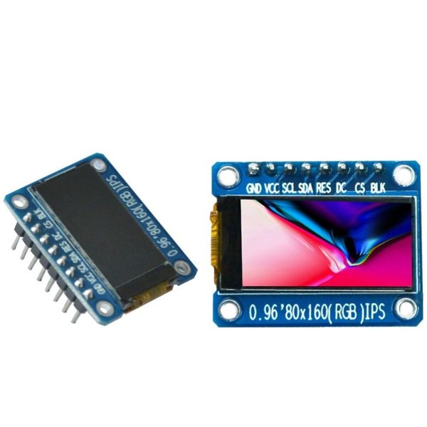 0.96'' 80x160 Full Color IPS LCD Screen ST7735 SPI Display Module RGB ...