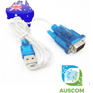 USB to RS232 Serial Port 9 Pin DB9 Cable Serial COM Port Adapter Convertor Blue