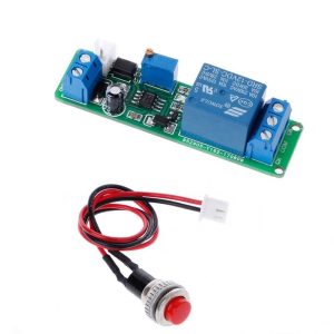 12V DC Delay OFF Switch Timing Timer Time Relay Module 1~10s Trigger Button - Image 9