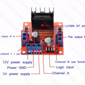 L298N Dual H Bridge Stepper Motor Drive Controller Board Module For Arduino - Image 6