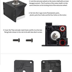 Two Trees Titan Extruder Bowden 1.75mm Filament 3D Printer Stepper 34H Motor Kits - Image 2