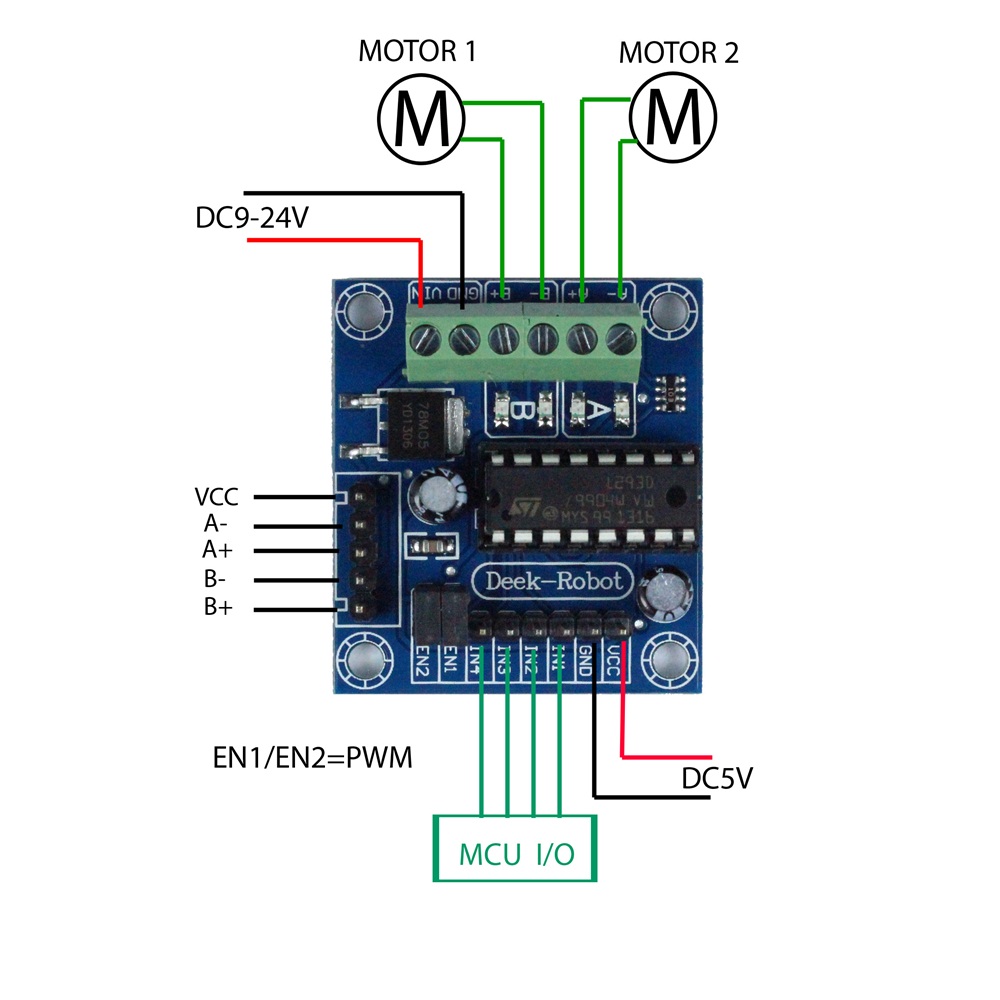 L293d Motor Driver Circuit Diagram Arduino
