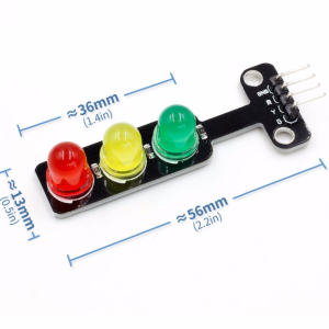 Mini 5mm LED 5V Traffic Light LED Display Module Arduino - Image 5