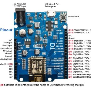 WeMos D1 CH340 WiFi Development Board ESP8266 ESP-12E Uno Arduino - Image 4