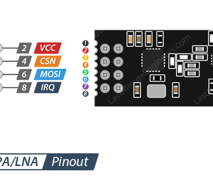 NRF24L01+PA+LNA 2.4GHz Wireless Module 1100m Range 5V 3V I/O SPI Arduino - Image 8