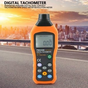 PEAKMETER PM6208B Digital Non-Contact Tachometer 50~9999RPM Revolution Meter - Image 5