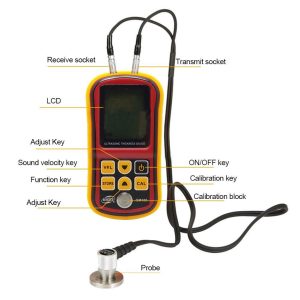 GM100 LCD Digital Ultrasonic Thickness Gauge Tester For Steel Width 1.2-220mm - Image 7
