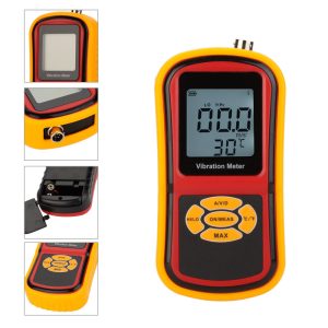 GM63B Vibration Meter Visually LCD display measurement value status - Image 3