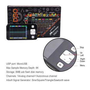 DSO211 DS211 Digital Oscilloscope Portable Pocket-Sized Nano Handheld Storage Mini ARM - Image 5