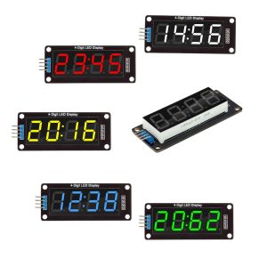 TM1637 0.36" 4-Digit LED Display Tube Module Red Green Blue Yellow White - Image 7