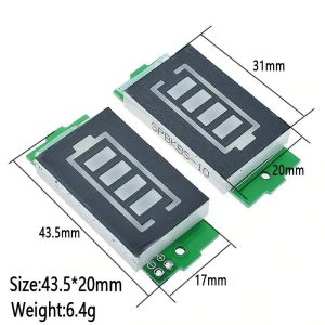 1-8S Blue Green Single 3.7V Lithium Battery Capacity Indicator Module Display - Image 8
