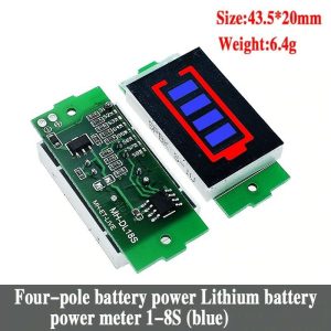 1-8S Blue Green Single 3.7V Lithium Battery Capacity Indicator Module Display - Image 9