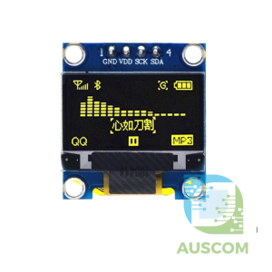 OLED Display 0.96" 128x64 Yellow I2C IIC SSD1306 Arduino Raspberry Pi