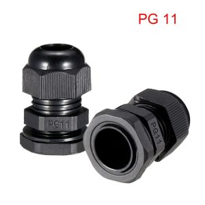 5 Pack PG11 Cable Gland Black Nylon Waterproof Strain Relief Cord Grip 5mm-10mm - Image 3