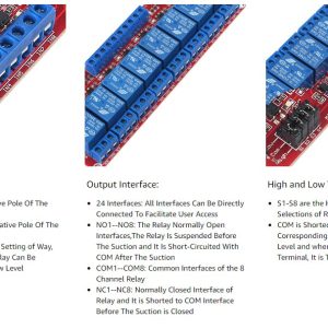 1/2/4/6/8 Channel DC 5V Relay Module with Optocoupler - High/Low Level Trigger for Arduino - Image 3