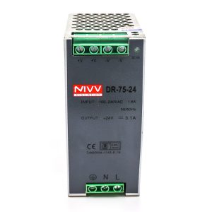 MEAN WELL DR-75-24 3.2A Industrial Control 220VAC to 24V DIN Rail Switch Power Supply - Image 3