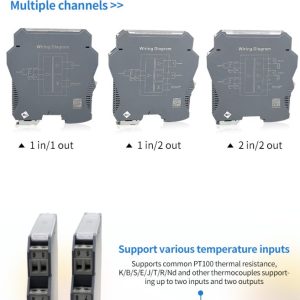 Din Rail Temperature Transmitter RTD PT100 to 4-20mA 0-5V 0-10V Signal Converter - Image 7