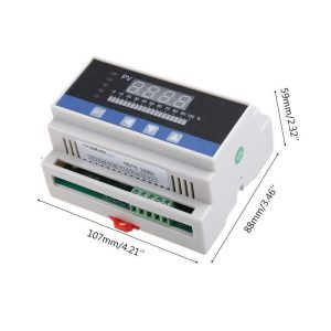4-20mA DC Input DIN Rail Water Liquid Level Pressure Controller w/ 4 Relays & 24VDC Power Supply - Image 11