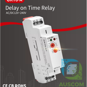 GEYA GRT8-A Electronic Time Relay 12V 24V 220V AC/DC Delay Timer DIN Rail - Image 1
