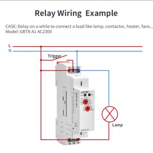 GEYA GRT8-A Electronic Time Relay 12V 24V 220V AC/DC Delay Timer DIN Rail - Image 7