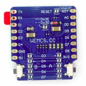 OLED Shield Display V2.0.0 for Wemos D1 Mini 0.66" 64x48 IIC I2C SSD1306 Module w/ 2 Buttons - Image 9
