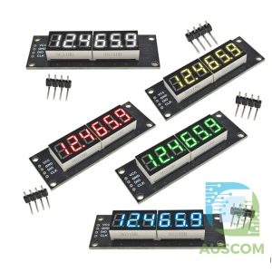 TM1637 LED Display Module 0.56 Inch – 6-Digit 7-Segment LED Indicator for Arduino | Red, Green, Blue, Yellow, White - Image 1