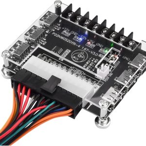 24-Pin ATX Power Supply Breakout Board Adapter w/ 6 USB Ports & High-Current Terminals - Image 5