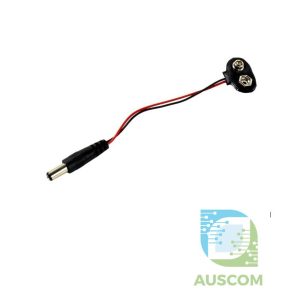 9V Battery Snap Clip to 2.1mm DC Plug Adapter Cable for Arduino & DIY Electronics