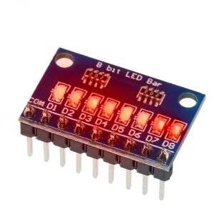 8-Bit Blue/Red LED Strip Module | 3-24V | Arduino, MCU, FPGA, Breadboard - Image 10