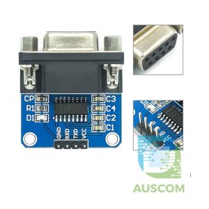 MAX3232 RS232 to TTL Serial Converter Module DB9 Connector 3.3V-5V MCU PLC STM32