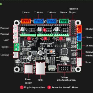 MKS DLC V2.1 CNC Engraving Machine Control Board GRBL Offline Control Laser 12V - Image 8