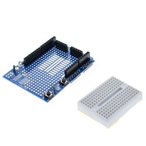 Arduino Uno Prototype Shield + Mini Breadboard | Mega Prototyping Board Kit - Image 5