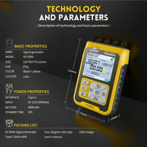 FNIRSI SG-004A Signal Generator Simulator 0-10V 4-20mA PT100 Thermocouple Tester - Image 12