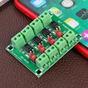 PC817 4-Channel Optocoupler Isolation Module Signal Voltage Converter 3.3V 5V to 24V - Image 3