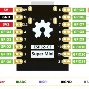 ESP32-C3 Super Mini IoT Dev Board RISC-V WiFi Bluetooth 5.0 Low Power MCU - Image 7