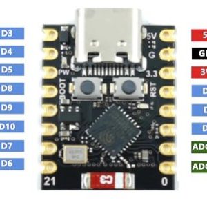 ESP32-C3 Super Mini IoT Dev Board RISC-V WiFi Bluetooth 5.0 Low Power MCU - Image 8
